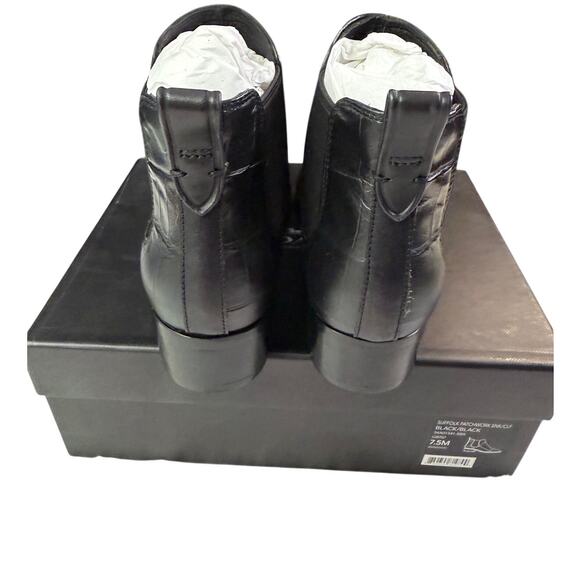 Coach Suffolk Patchwork Bootie Genuine snakeskin and semi-matte Calf Leather New - Picture 5 of 8